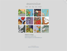 Tablet Screenshot of dearestolive.com